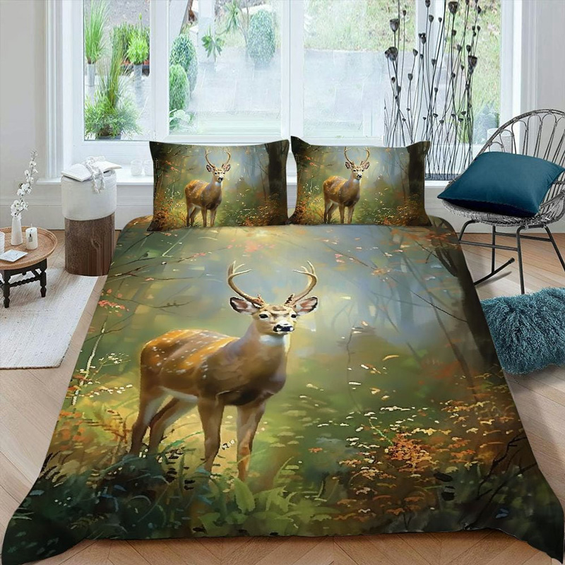 deer-bed-sets-deer-bedding-set-bed-room-set-v74 deer bed sets deer bedding set bed room set v74