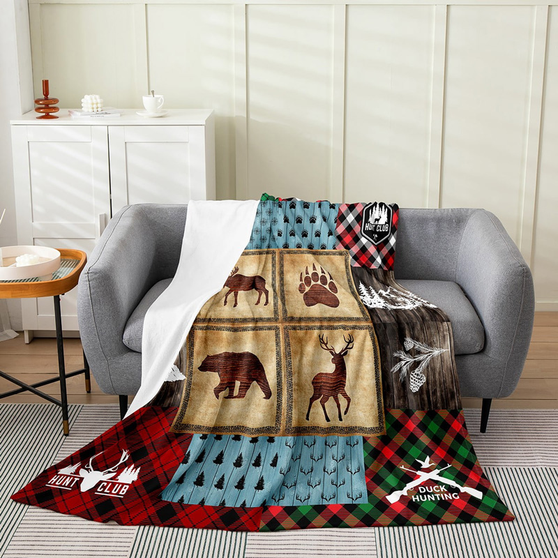 Deer Blanket Deer Comfort Blanket Fleece Blanket Throw Blanket Ver 11