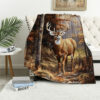 deer blanket deer comfort blanket fleece blanket throw blanket v15
