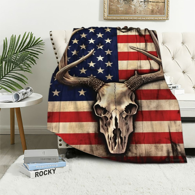 Deer Blanket Deer Comfort Blanket Fleece Blanket Throw Blanket Ver 19