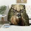 Deer Blanket Deer Comfort Blanket Fleece Blanket Throw Blanket Ver 2 deer blanket deer comfort blanket fleece blanket throw blanket v2