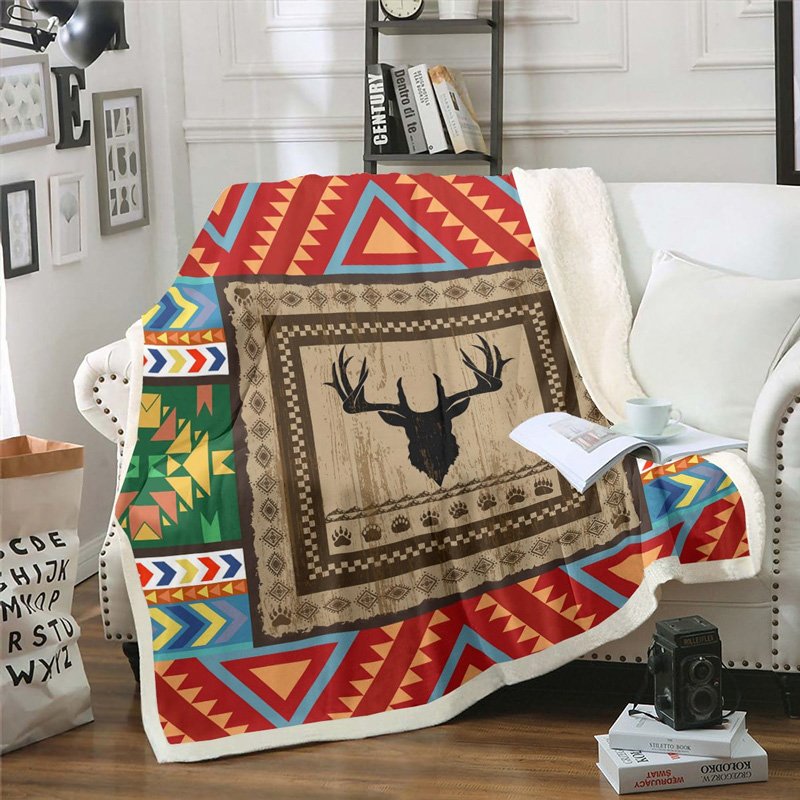 Deer Blanket Deer Comfort Blanket Fleece Blanket Throw Blanket Ver 23