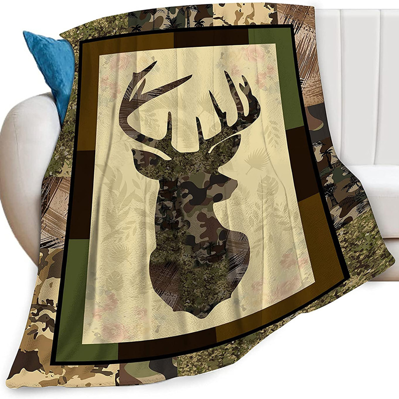 Deer Blanket Deer Comfort Blanket Fleece Blanket Throw Blanket Ver 24