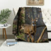 deer blanket deer comfort blanket fleece blanket throw blanket v35
