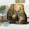 deer blanket deer comfort blanket fleece blanket throw blanket v40