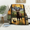 deer blanket deer comfort blanket fleece blanket throw blanket v43