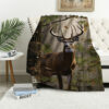 deer blanket deer comfort blanket fleece blanket throw blanket v45