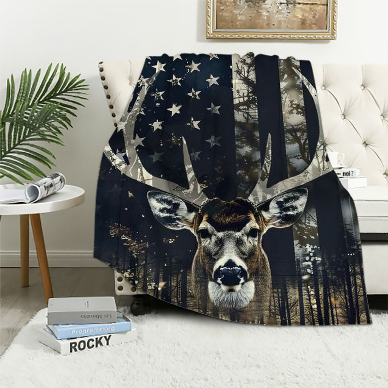 deer-blanket-deer-comfort-blanket-fleece-blanket-throw-blanket-v51 deer blanket deer comfort blanket fleece blanket throw blanket v51