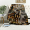 deer blanket deer comfort blanket fleece blanket throw blanket v53