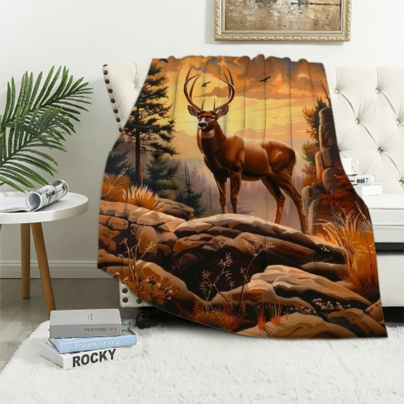 deer-blanket-deer-comfort-blanket-fleece-blanket-throw-blanket-v54 deer blanket deer comfort blanket fleece blanket throw blanket v54