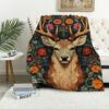 deer blanket deer comfort blanket fleece blanket throw blanket v65