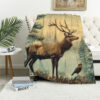 Deer Blanket Deer Comfort Blanket Fleece Blanket Throw Blanket Ver 72 deer blanket deer comfort blanket fleece blanket throw blanket v72