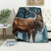 deer blanket deer comfort blanket fleece blanket throw blanket v76