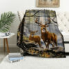 deer blanket deer comfort blanket fleece blanket throw blanket v91