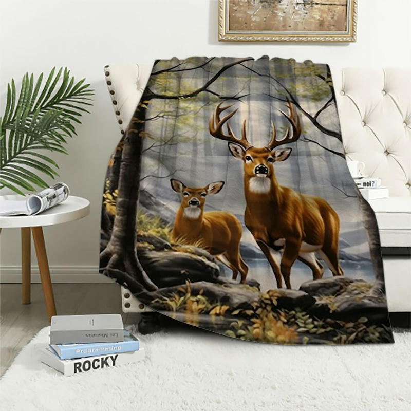 deer-blanket-deer-comfort-blanket-fleece-blanket-throw-blanket-v91 deer blanket deer comfort blanket fleece blanket throw blanket v91