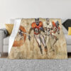 Denver Broncos Blanket FLeece Blanket Throw Blanket denver broncos blanket fleece blanket throw blanket v1