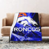 Denver Broncos Blankets FLeece Blanket Throw Blanket denver broncos blankets fleece blanket throw blanket v89