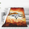 Denver Broncos Blankets FLeece Blanket Throw Blanket denver broncos blankets fleece blanket throw blanket v94