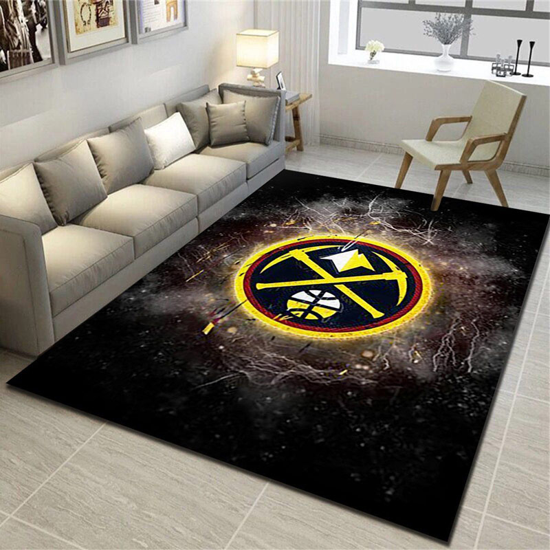 Denver Nuggets Area Rug NBA Area Rug Living Room Rug Indoor Rug Rectangle Carpet