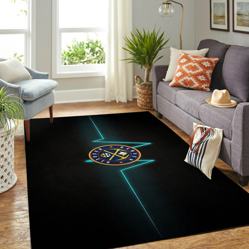 Denver Nuggets Rug NBA Area Rug Bathroom Rug Indoor Rug Rectangle Carpet