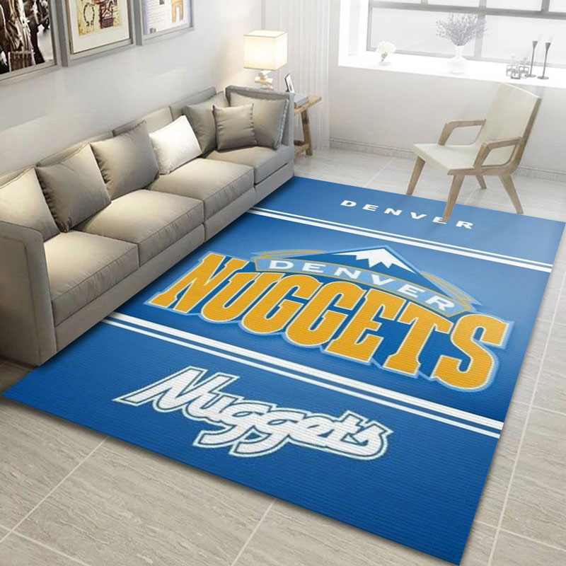 Denver Nuggets Rug NBA Area Rug Dining Room Rug Indoor Rugs Rectangle Carpet