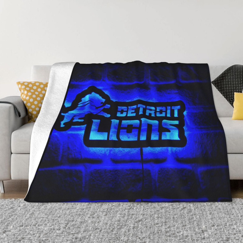 Detroit Lions Blanket FLeece Blanket Throw Blanket