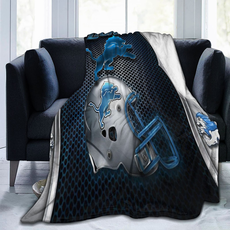 Detroit Lions Blanket FLeece Blanket Throw Blanket