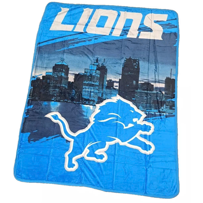 Detroit Lions Blanket FLeece Blanket Throw Blanket