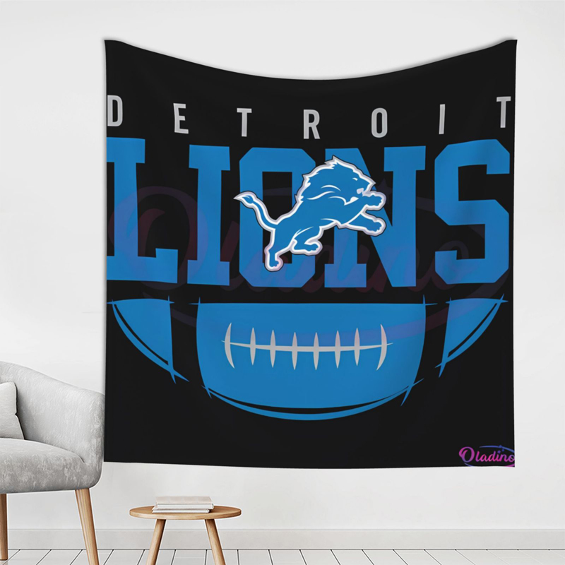 Detroit Lions Blanket FLeece Blanket Throw Blanket