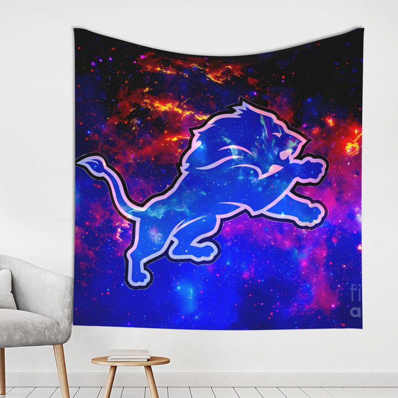 Detroit Lions Blanket Sherpa Blanket Throw Blanket