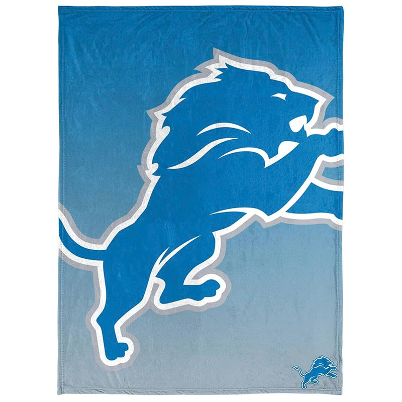 Detroit Lions Blanket Sherpa Blanket Throw Blanket