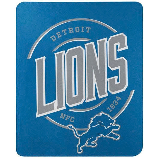 Detroit Lions Blanket Sherpa Blanket Throw Blanket