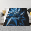 Detroit Lions Blankets FLeece Blanket Throw Blanket detroit lions blankets fleece blanket throw blanket v4