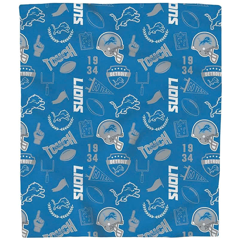 Detroit Lions Blankets FLeece Blanket Throw Blanket
