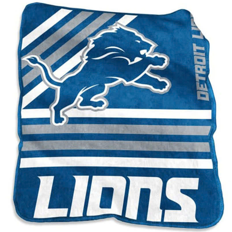 Detroit Lions Blankets Sherpa Blanket Throw Blanket