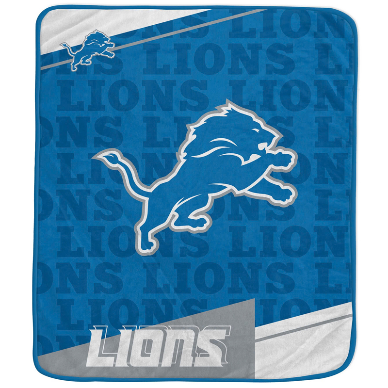 Detroit Lions Blankets Sherpa Blanket Throw Blanket