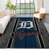 Detroit Tigers Area Rug MLB Area Rug Dining Room Rug Indoor Rugs Rectangle Carpet detroit tigers rug living room carpet regtangle carpet floor decor home decor ver 103