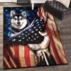 Dog Art Decor Rug Husky Dog American Rug dog art decor rug husky dog american rug