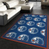 Edmonton Oilers Area Rug NHL Area Rug Dining Room Rug Indoor Indoor Rugs Rectangle Carpet edmonton oilers rug living room carpet regtangle carpet floor decor home decor ver 144