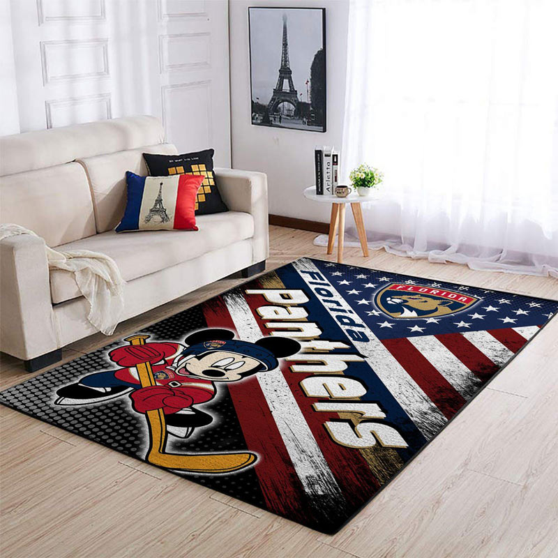 Florida Panthers Area Rug NHL Area Rug Living Room Rug Indoor Indoor Rug Rectangle Carpet