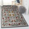 flower garden bedroom rugs flower pots rug