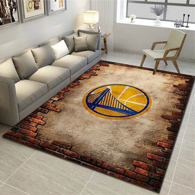 Golden State Warriors Rug NBA Area Rug Dining Room Rugs Indoor Indoor Rugs Rectangle Carpet