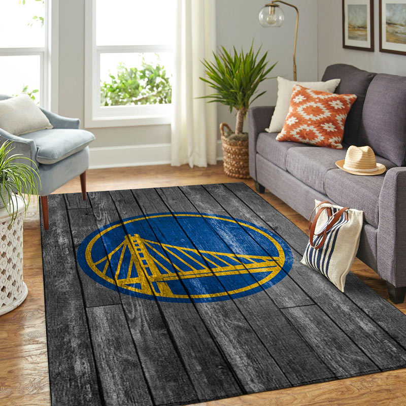 Golden State Warriors Rug NBA Area Rug Bedroom Rug Indoor Indoor Rug Rectangle Carpet