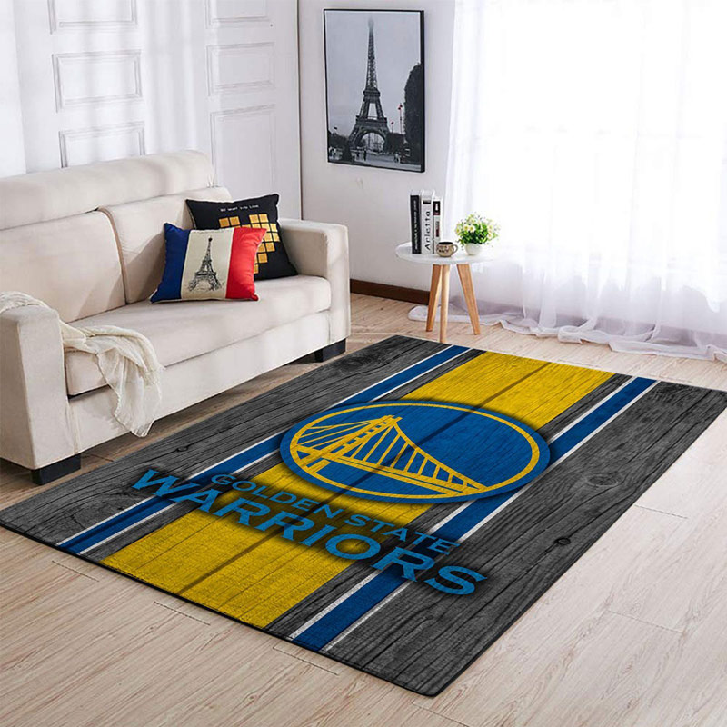 Golden State Warriors Rug NBA Area Rug Bathroom Rugs Indoor Indoor Rug Rectangle Carpet