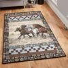 Horsing Art Deco Rug Vintage Horses Rug horsing art deco rug vintage horses rug