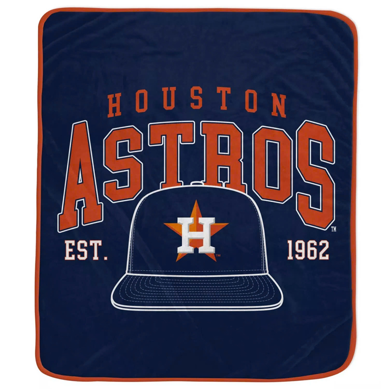 Houston Astros Blanket Sherpa Blanket Throw Blanket