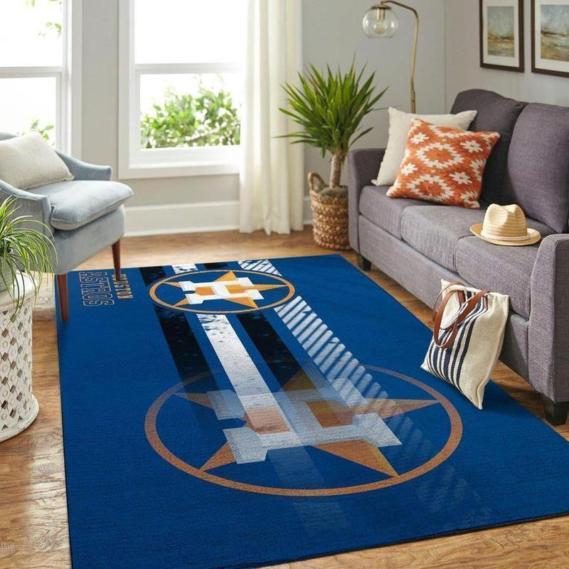 Houston Astros Area Rug MLB Area Rug Bathroom Rugs Indoor Rugs Rectangle Carpet
