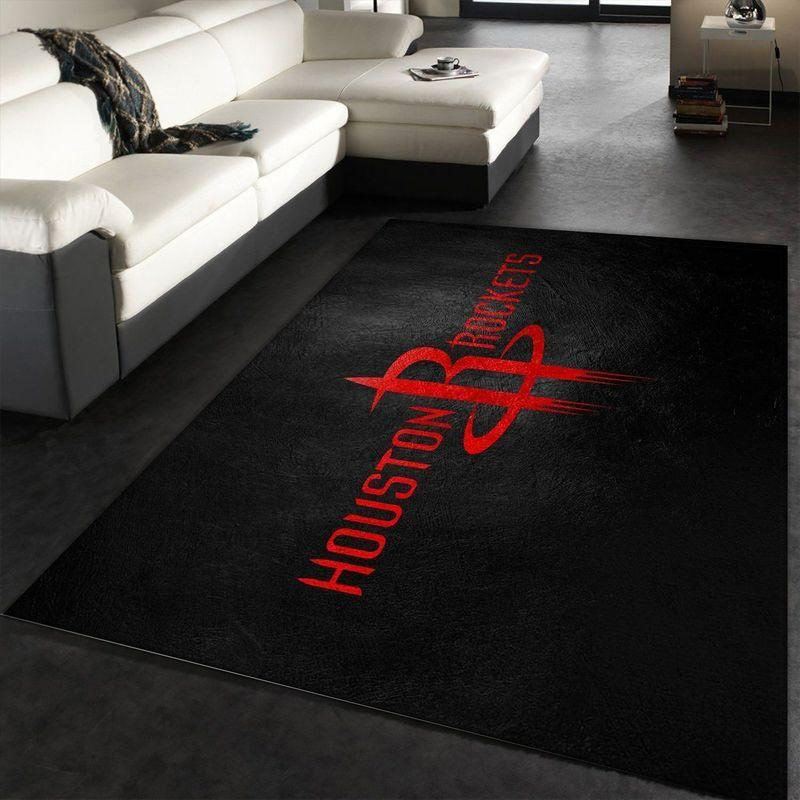 Houston Rockets Rug NBA Area Rug Kitchen Rug Indoor Indoor Rugs Rectangle Carpet