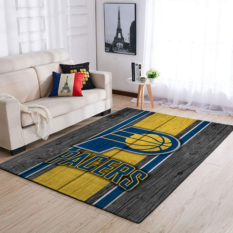 Indiana Pacers Area Rug NBA Area Rug Bathroom Rugs Indoor Indoor Rug Rectangle Carpet