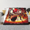 Kansas City Chiefs Blankets Sherpa Blanket Throw Blanket kansas city chiefs blankets sherpa blanket throw blanket v103